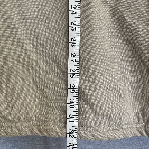 Kings Bay Leather Collared Chore Jacket Womens M Hunting Safari Barn Utility Vtg - Picture 13 of 16